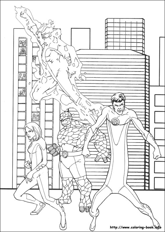 Fantastic Four coloring picture